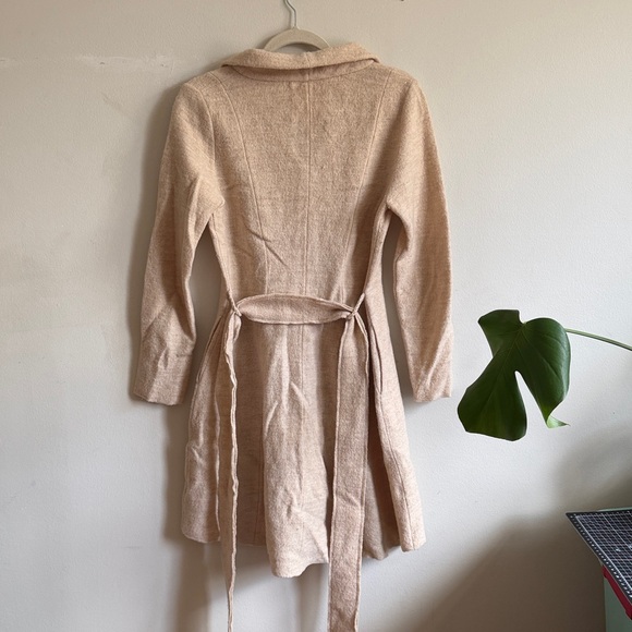 Anthro Sparrow Cream Belted Cardigan - Picture 5 of 7